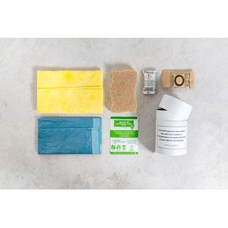 Kit de limpieza para la cocina completo en tubo de cartón kraft