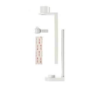 Soporte individual de abs blanco con adhesivo