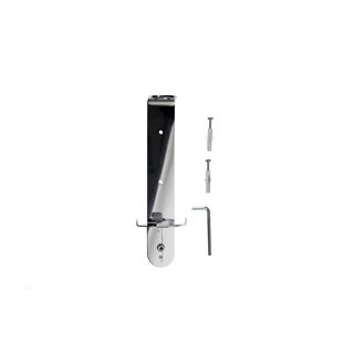 Soporte individual de acero inox con tornillos